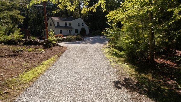 Gravel driveway