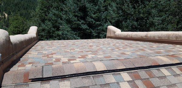 Tamko Painted Desert Shingle On An Adobe Style House In Evergreen, CO.