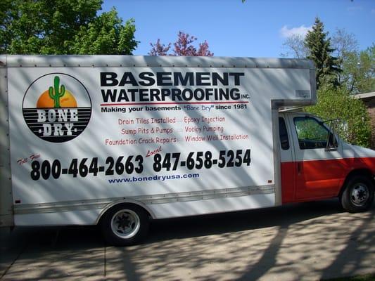 Bone Dry Basement Waterproofing serving NW Chicago Suburbs