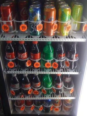 Huge $0.99 soda selection.