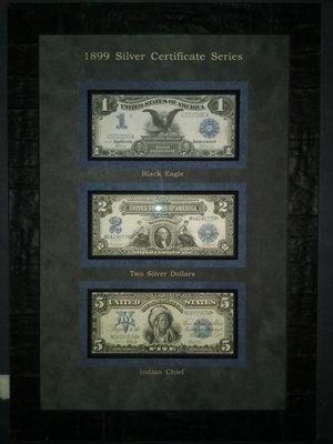 Recent framing of some old United States currency