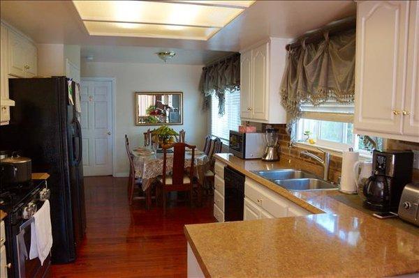 SOPHIA's HOUSE:  Our always busy kitchen for prepping residents meals.