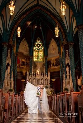 What a beautiful aisle to walk up or be carried down for your wedding!