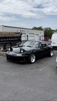 1993 Mazda Miata fully detailed.