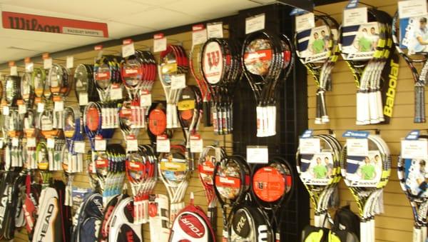 second Serve has a HUGE selection of racquets.