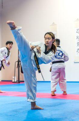 Taekwondo black belt test