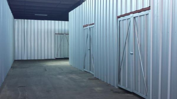 Exterior of storage units