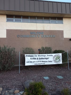 The Front of the Community Center.