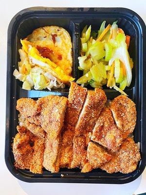 Pork cutlet bento