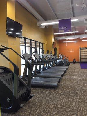 Cardio with individual TVs and 2 special ellipticals