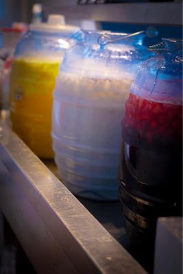 Refreshments: Horchata, pineapple and Jamaica drinks