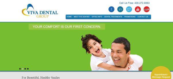 Dentist Website Design.  http://www.vivadentistry.com/