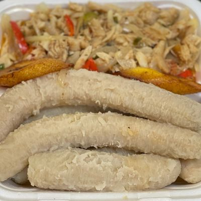 Saltfish with all bananas