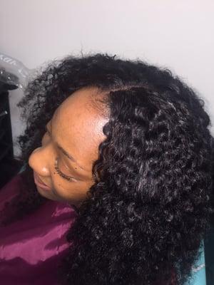 Full sew in with closure... You can't even tell!!