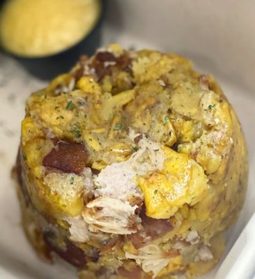 Mofongo de Chicharron (Fried Pork Belly)