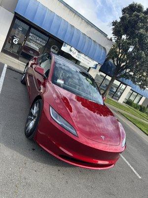 New Tesla Model 3 full front PPF plus coating