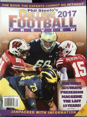 College football preview magazines are available in June. June 22, 2017