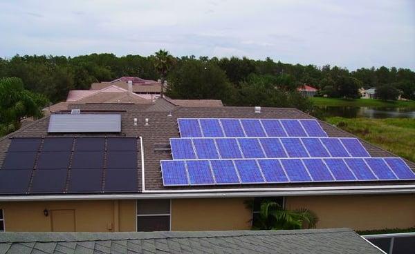 Efficiency at its best!  Solar Hot Water, Solar Pool Heating, and Solar Electric!