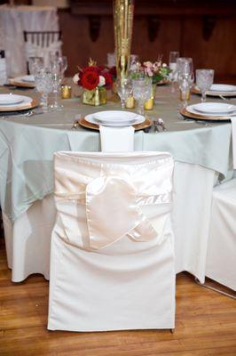 Summit Event Hall and our Ivory Scuba chair cover. Ivory Sash. Sioux Falls, SD