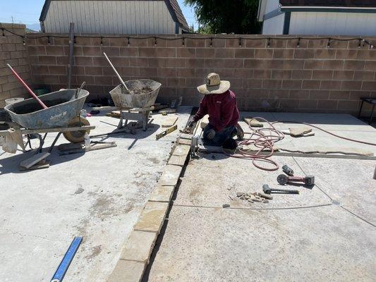 Flagstone install