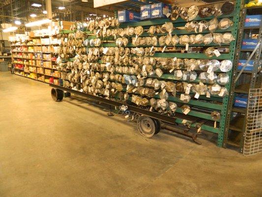 Some of our new axle inventory.