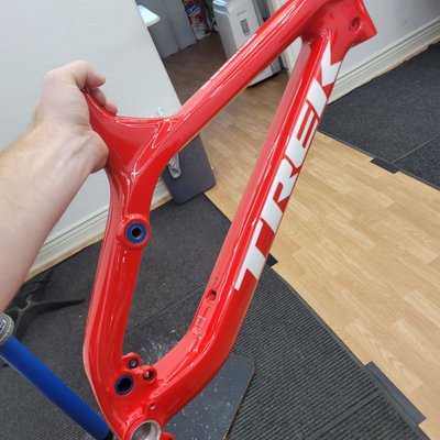 2018 Trek Session 9.9 RSL Viper Red - Front Triangle