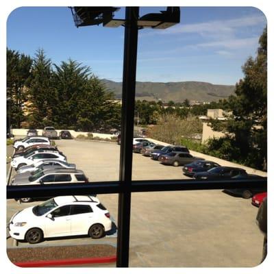 View from Operatory 1. Building on right of photo is Aegis Living. View of San Bruno Mountain.