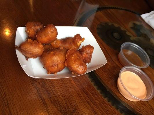 Battered cheese curds