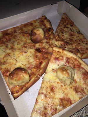 Regular pizza slice