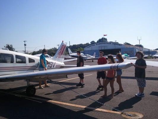 AeroCamp, a week long summer day program where kids get to learn everything aviation, and FLY of course!