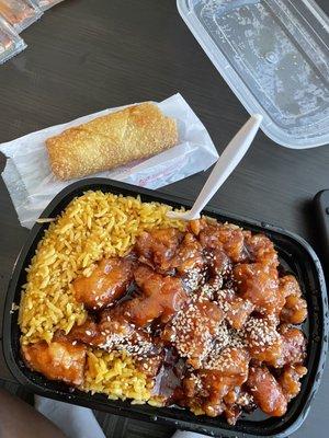 Sesame chicken combo