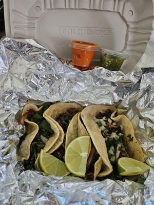 Carnitas (pork) tacos. 4 to an order very good