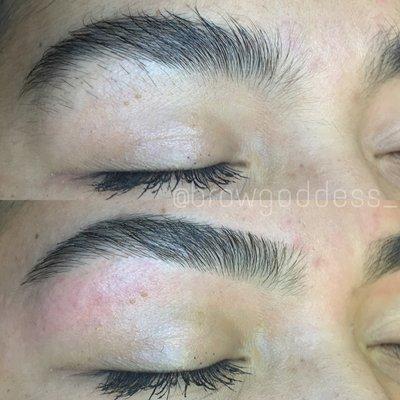 Brow shaping/waxing