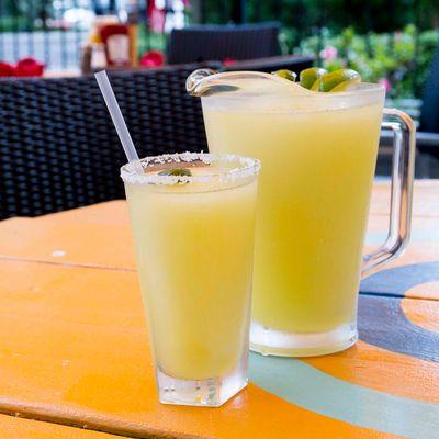 Ice cold margaritas? Yes please! Frozen or rocks, pitcher or glass, you can't go wrong! Enjoy one today on our outdoor patio.