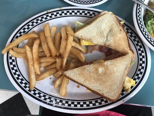 EBLT with fries