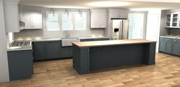 Kitchen Design Rendering 1