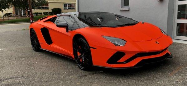 Aventador Lamborghini full front ppf and 18% ceramic tint