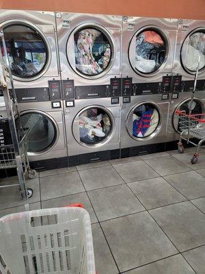 Very clean and Efficient dryers. Don't need to use a lot of coins to dry a heavy load.