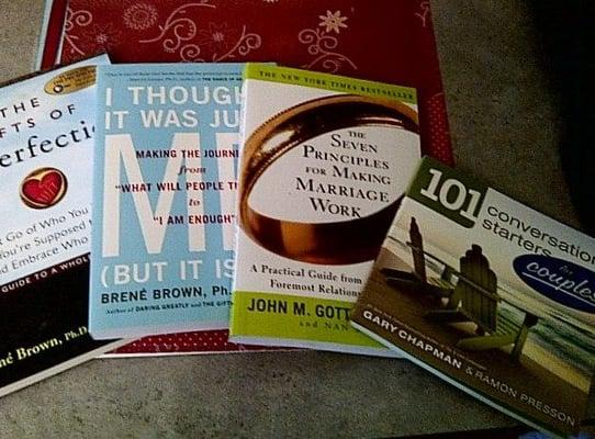 A sampling of books that complement couples' therapy