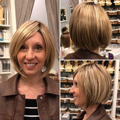 KariAnn rockin her new summer do.  #wigoutwithus #creativehairdesignmn