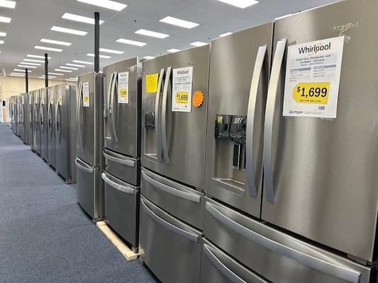 Over 70 refrigerators in stock