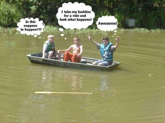 Don't get stuck without ypur paddle...so to speak