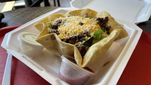 Beef taco salad