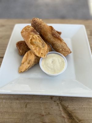 Buffalo Chicken Eggrolls w/ Buffalo Blue Cheese sauce