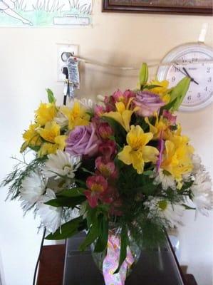 Beautiful birthday arrangement