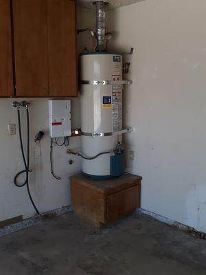 Water heater installations.