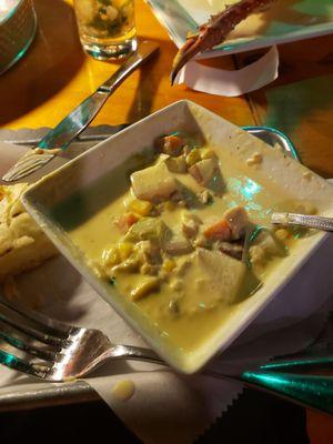 Seafood chowder,