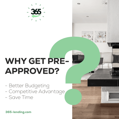 Looking for a reason to get pre-approved?
We'll give you three - 365-Lending.com | (833) 382-3338