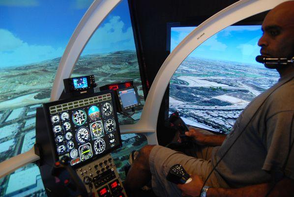 Professional Helicopter Simulator Cockpit