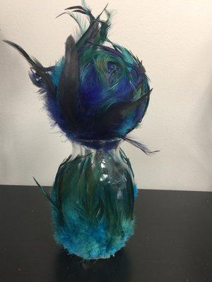 003-32422-06 Feather Ball $20.00 Feathered Vase $9.99 +Tx